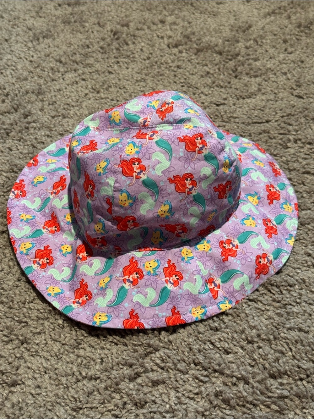 Lilac Little Mermaid 0-12mo Baby Bucket Hat